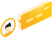 Infographic management orange
