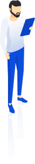 Infographic quality man